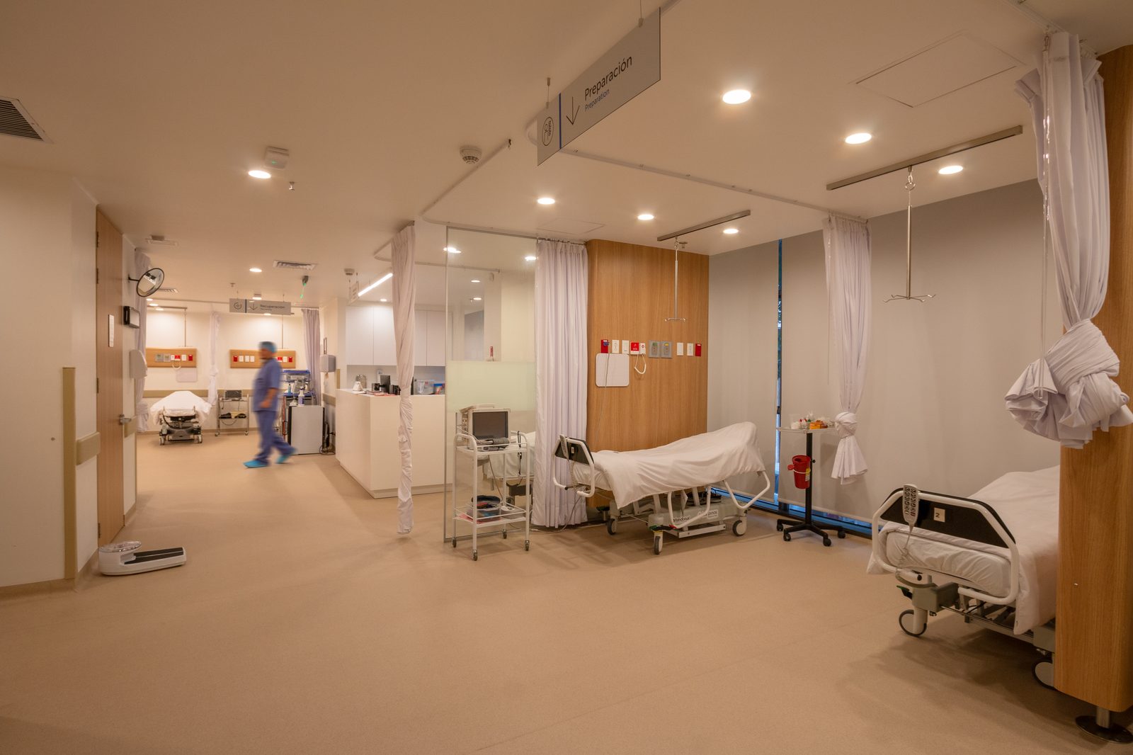 Área de recuperación tras la cirugía