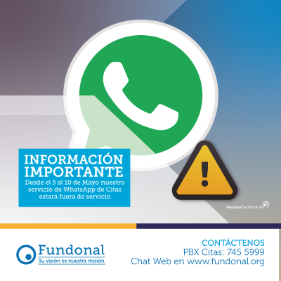 WhatsApp Citas fuera de servicio